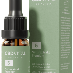 CBD Naturextrakt PREMIUM Öl 5%